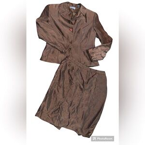 Vintage silk suit set